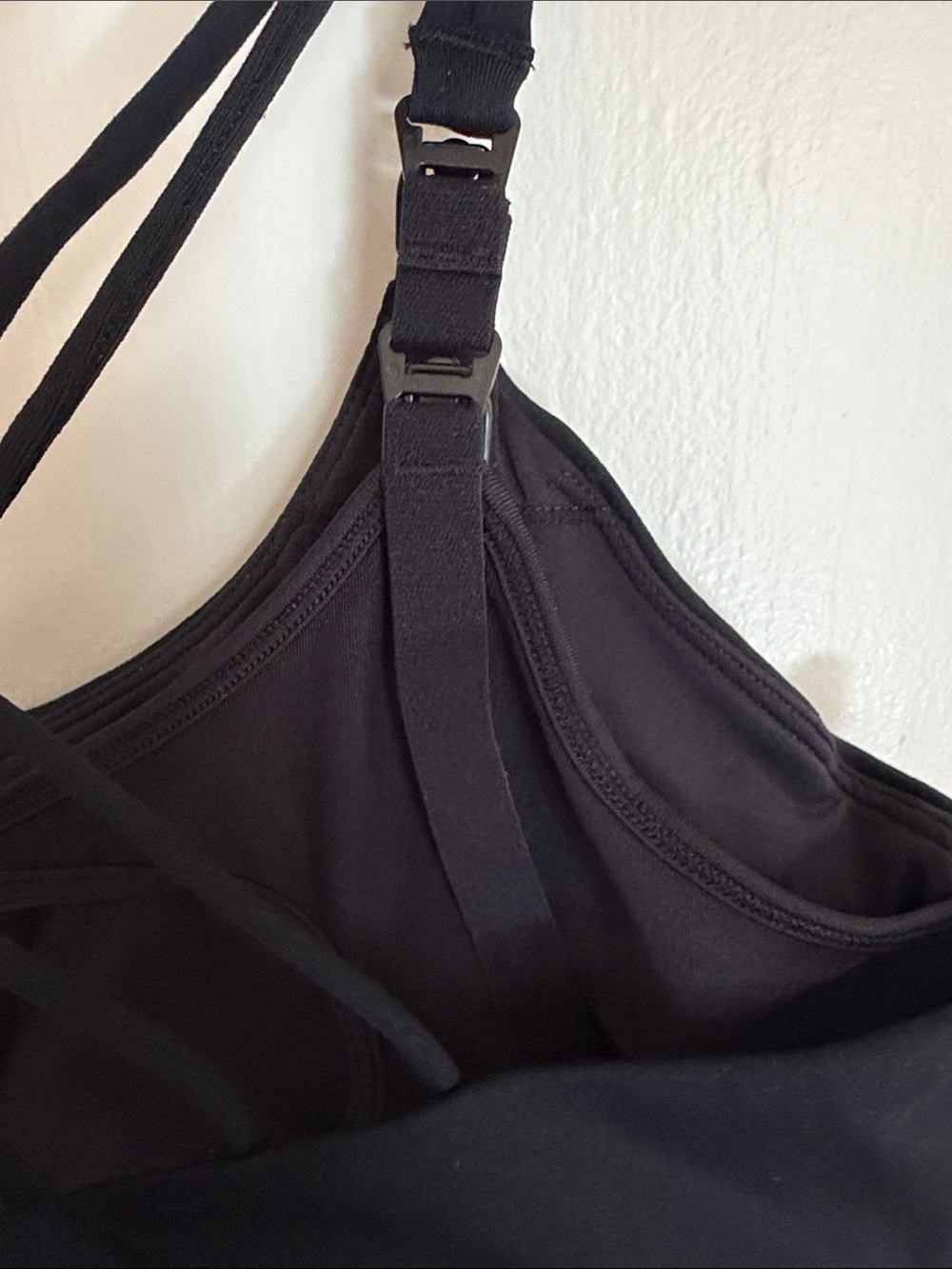 Swear and Milk Oceane 3 Yoga Nursing Handd Free Pumping Sports Bra XL Black - Picture 7 of 7